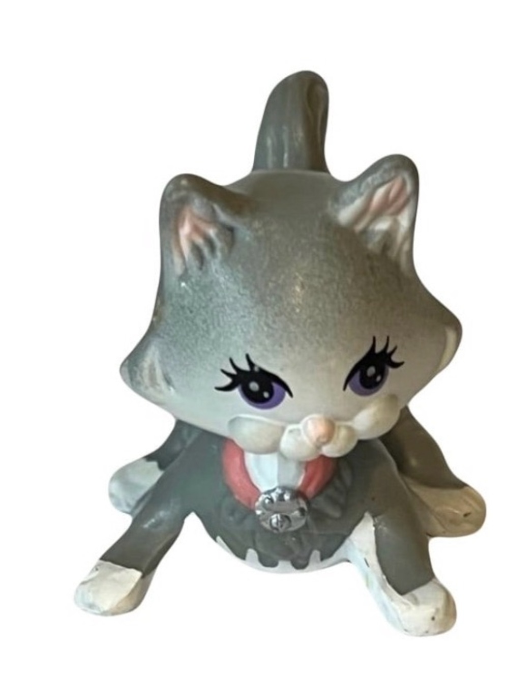 Vintage Littlest Pet Shop Frisky Kitten Cat 1992 Minifigure Figure Toy